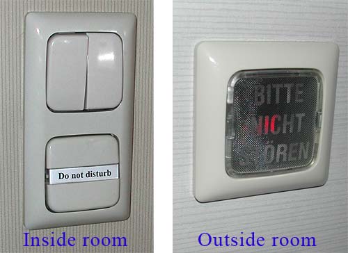 Do Not Disturb switch in NH Hotel