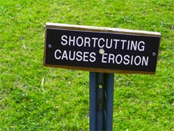 Shortcutting sign