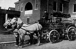 Horse drawn fire engine