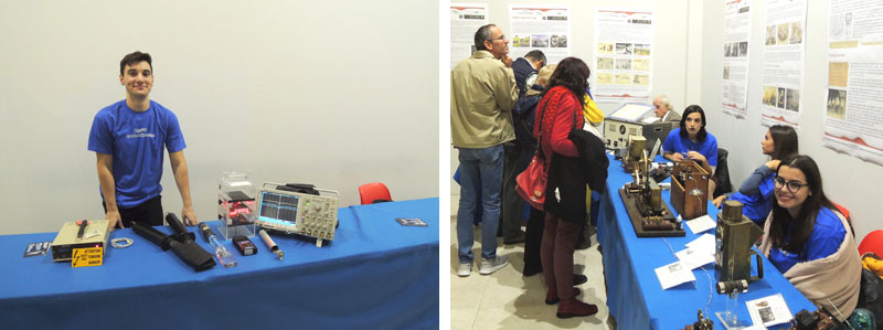 Highschool students presenting at FestivalScienza Cagliari