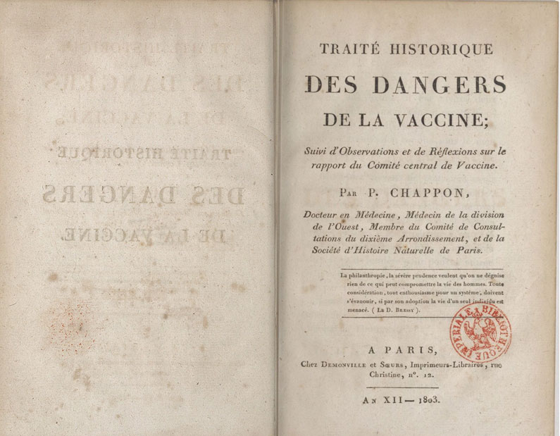 Anti-vax book from 19th century